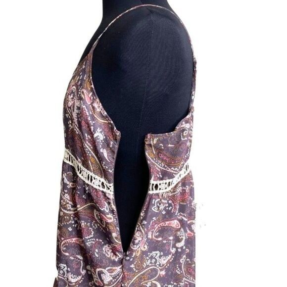 Hayden Los Angeles | Paisley Print Spaghetti Strap Dress Size Medium - Picture 4 of 15